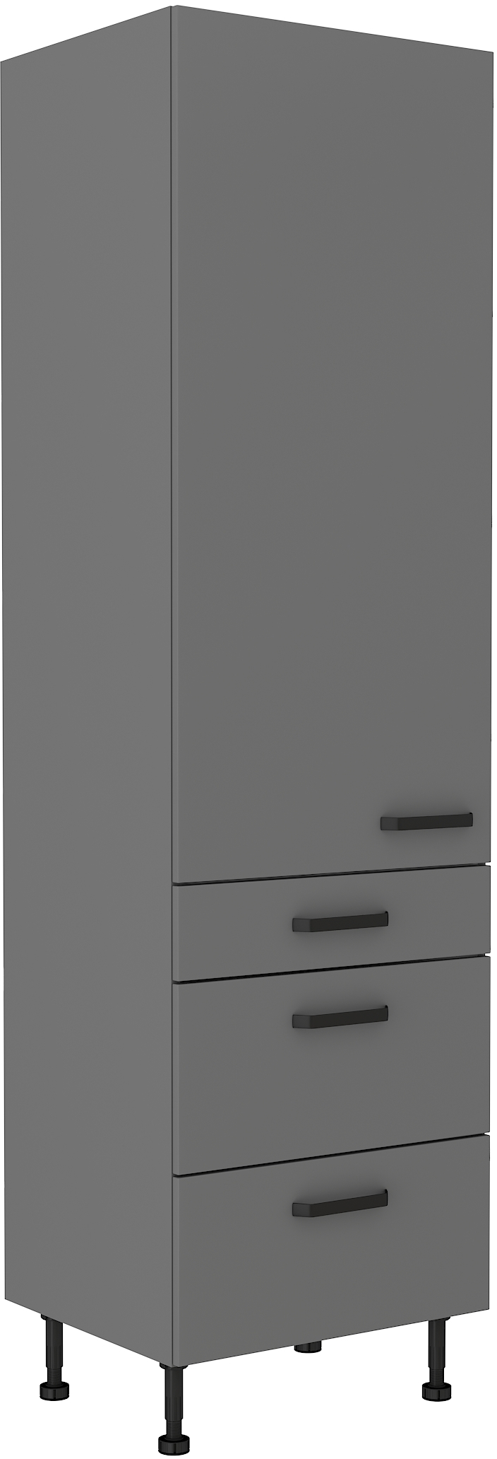 Hochschrank 60 cm / 215cm mit Schubladen NESSA