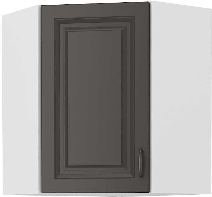 Eckoberschrank 60x60/72 cm - STILO GR/WH