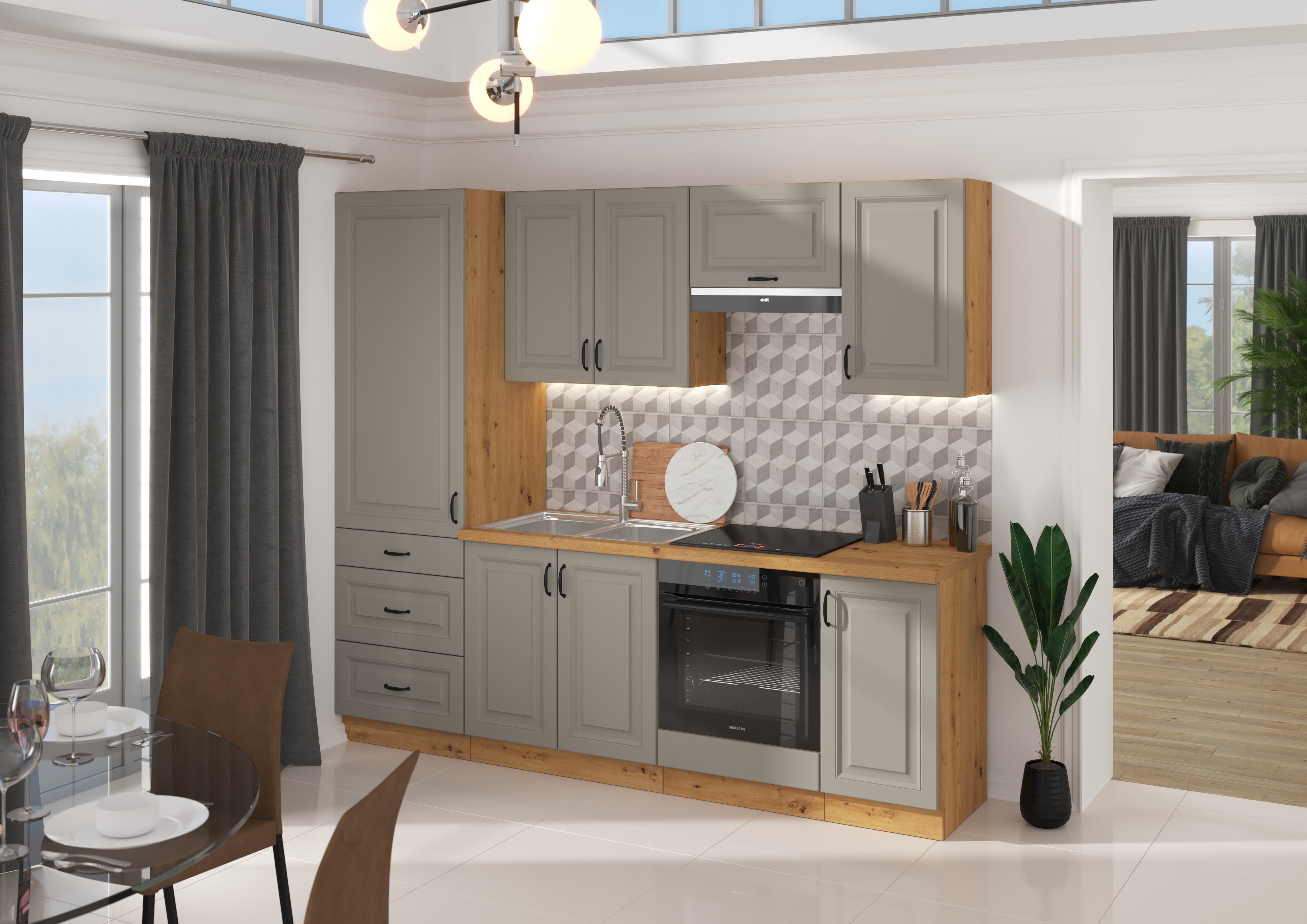 Küche STILO CLAY GR-AR 240 cm