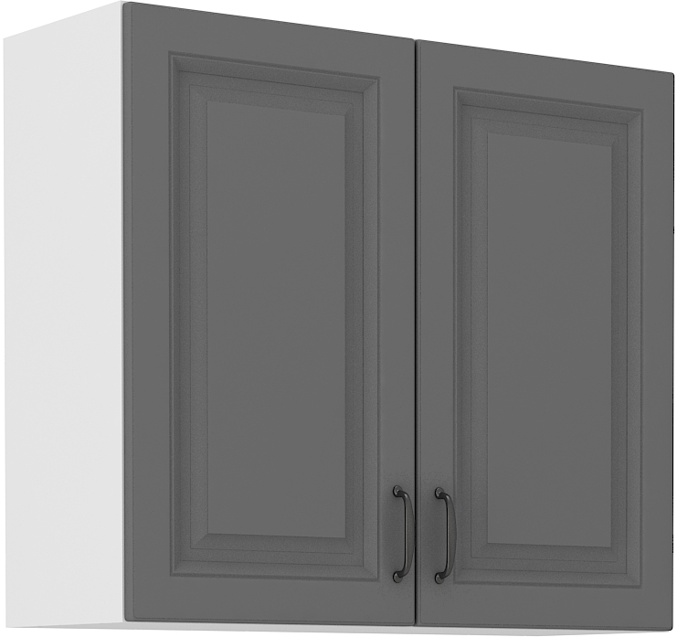 Oberschrank 80 cm / 72 cm STILO DUST Grau / Weiss GR/WH
