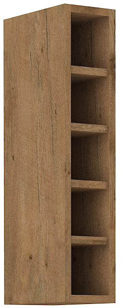 Offener Oberschrank 15 cm / 72 cm VIGO DARK