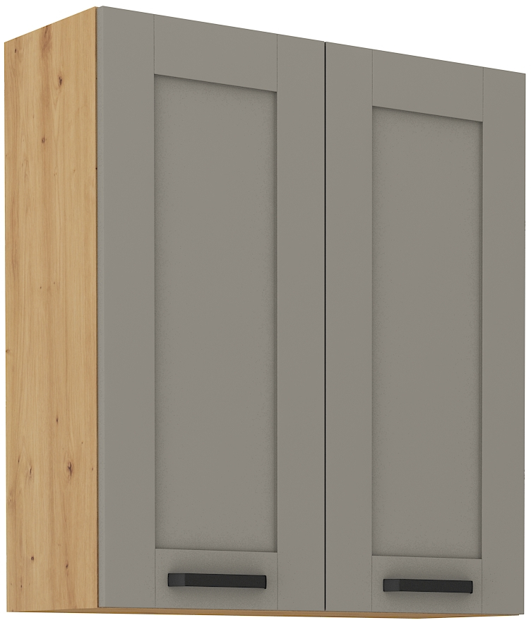 Oberschrank 80 cm / 90 cm LUNA CLAY Grau / Artisan GR/AR