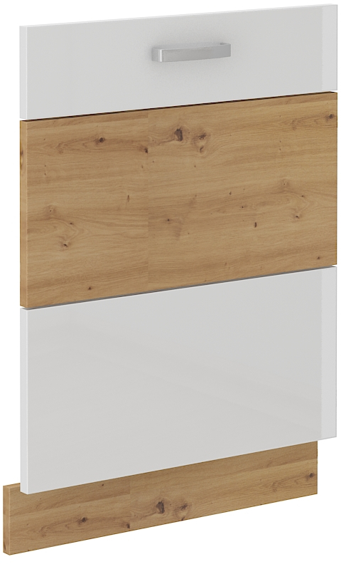Geschirrspülerfront 60 Vollintegrierbar Artisan weiß HG