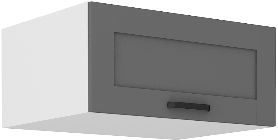 Aufsatzschrank 80 cm / 36 cm LUNA DUST Grau / Weiss GR/WH