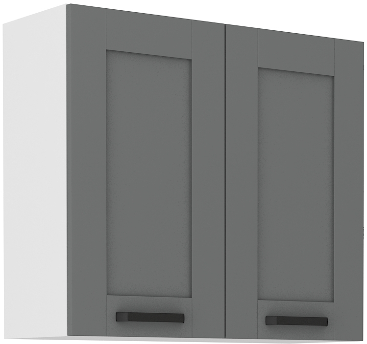 Oberschrank 80 cm / 72 cm LUNA DUST Grau / Weiss GR/WH