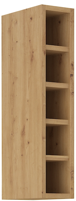Offener Oberschrank 15 cm / 72  cm ARTISAN Cappucino HG