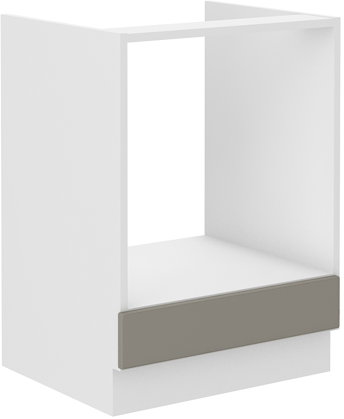 Backofenschrank 60 cm STILO CLAY Grau / Weiss GR/WH