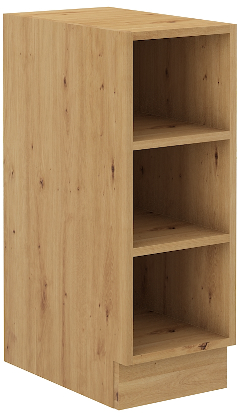 Offener Unterschrank 30 cm LUNA DUST Grau / Artisan GR/AR
