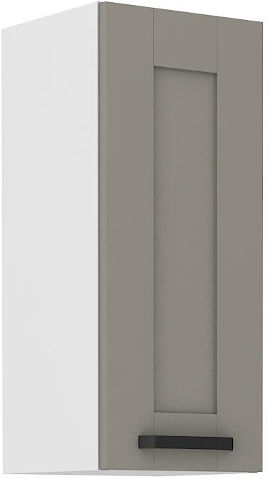 Oberschrank 30 cm / 72 cm LUNA CLAY Grau / Weiss GR/WH