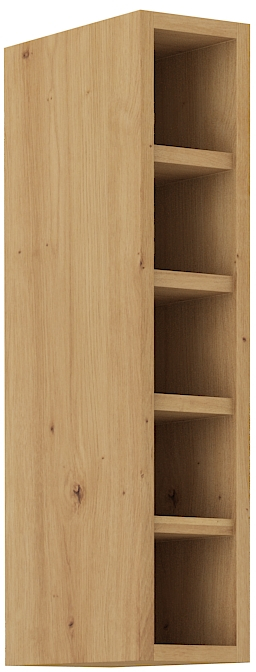 Offener Oberschrank 15 cm / 72 cm STILO DUST Grau / Artisan GR/AR