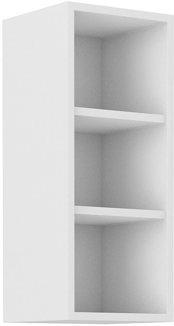 Offener Oberschrank 30 cm / 72 cm LUNA CLAY Grau / Weiss GR/WH