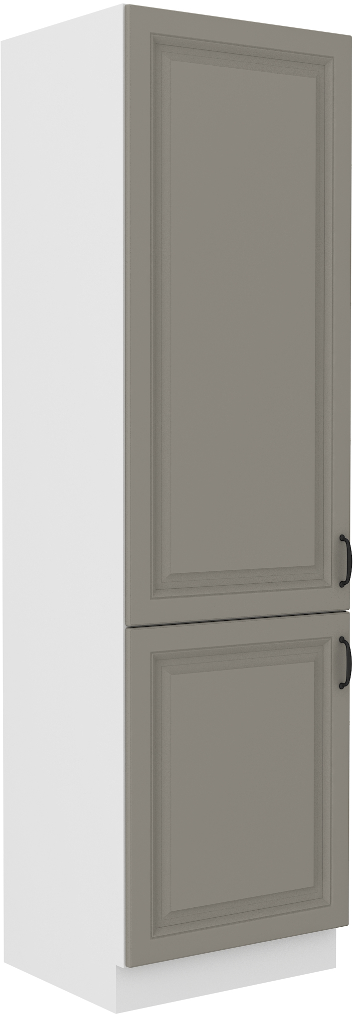 Hochschrank 60 cm / 210cm STILO CLAY Grau / Weiss GR/WH