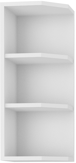 Oberer Abschlussschrank 30 cm / 72 cm STILO DUST Grau / Weiss GR/WH
