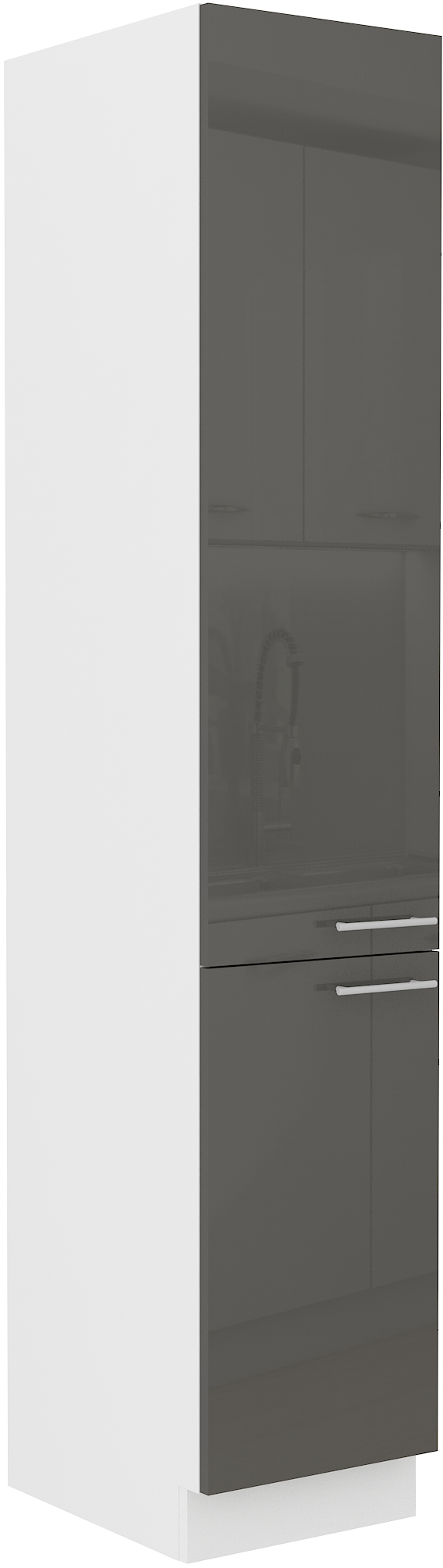 Hochschrank 40 cm / 210cm LARA Grau HG