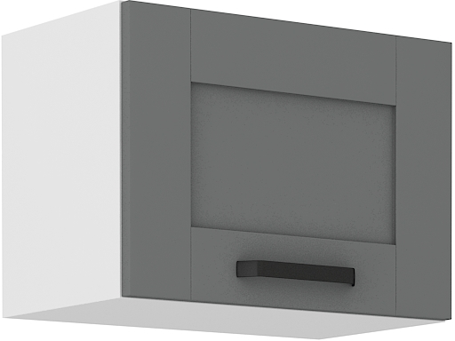 Oberschrank  50 cm / 36 cm mit Klapptür LUNA DUST Grau / Weiss GR/WH