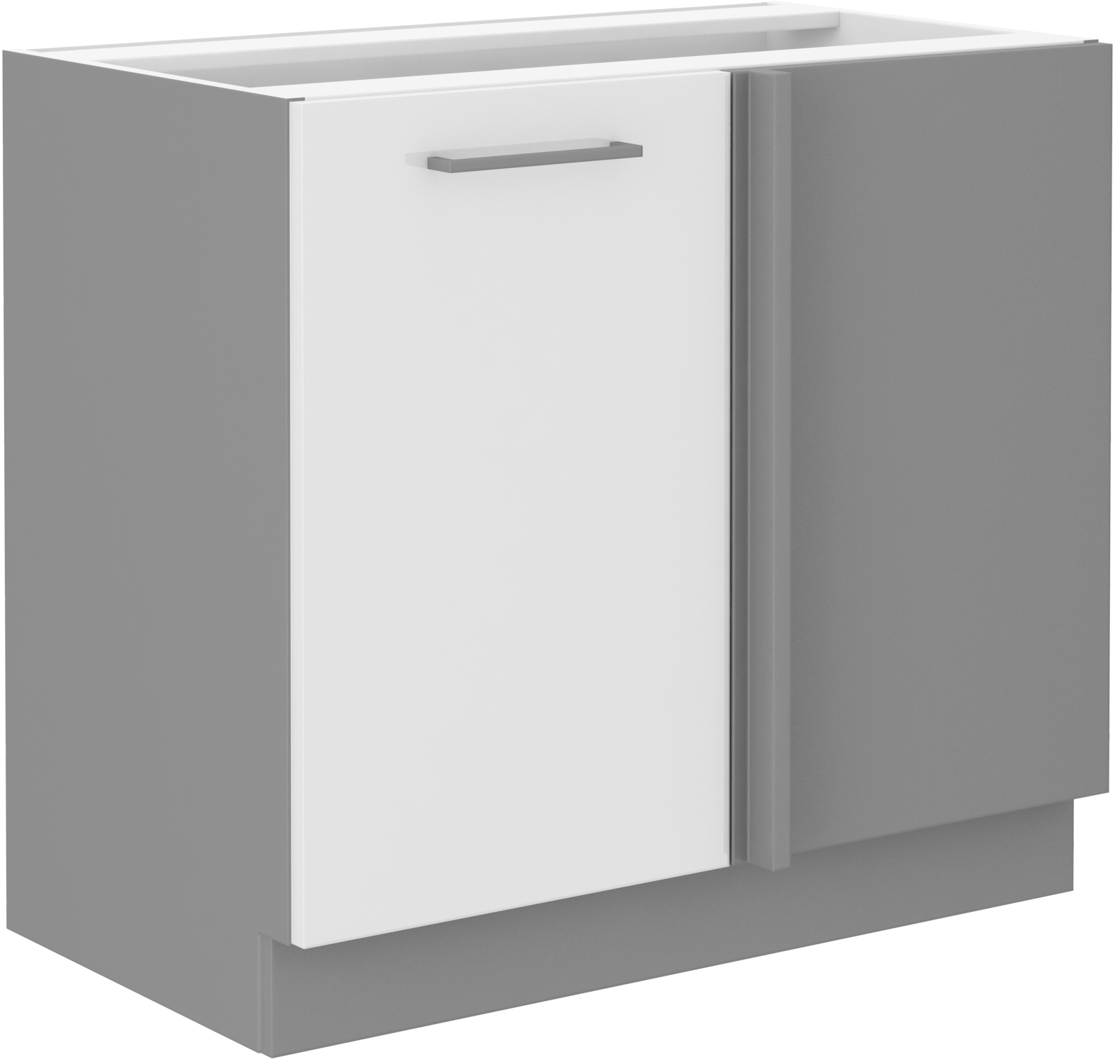 Eckunterschrank 105 cm Bianca