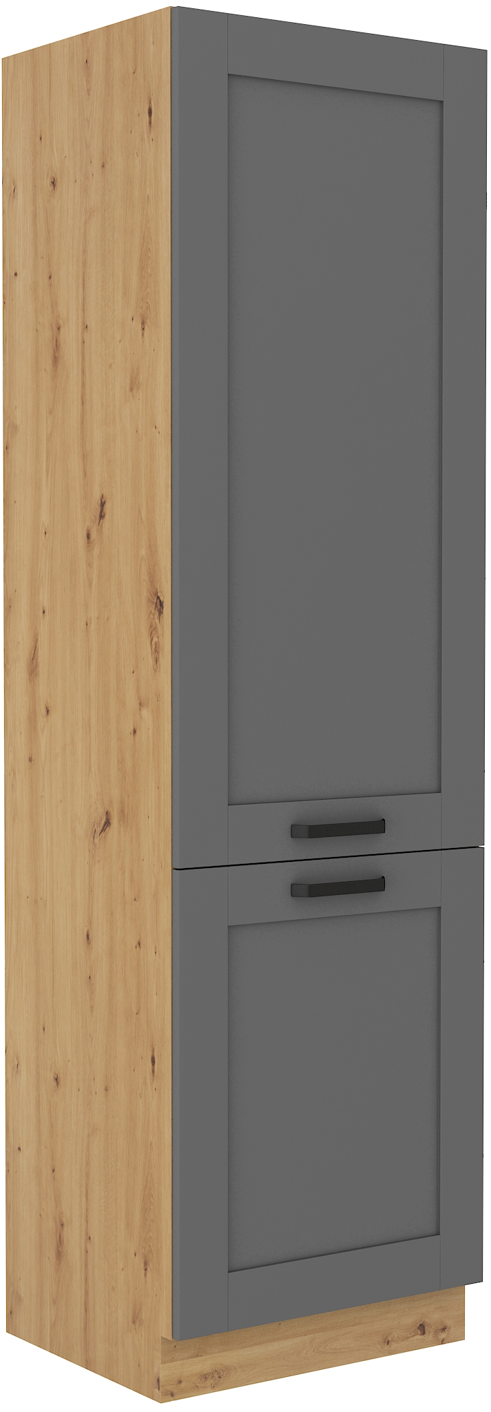 Hochschrank 60 cm / 210cm LUNA DUST Grau / Artisan GR/AR